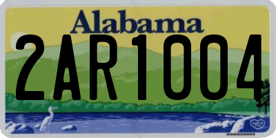 AL license plate 2AR1004