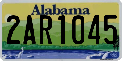 AL license plate 2AR1045