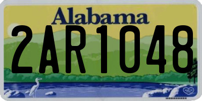 AL license plate 2AR1048