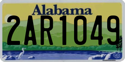 AL license plate 2AR1049