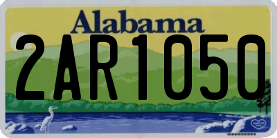 AL license plate 2AR1050