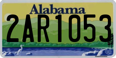 AL license plate 2AR1053