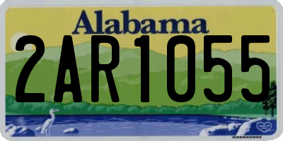 AL license plate 2AR1055