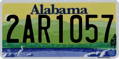 AL license plate 2AR1057