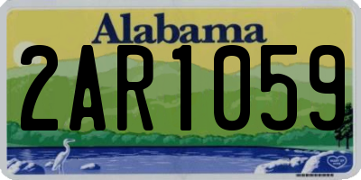 AL license plate 2AR1059