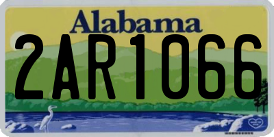 AL license plate 2AR1066