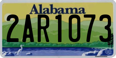 AL license plate 2AR1073