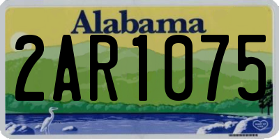 AL license plate 2AR1075