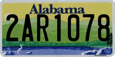 AL license plate 2AR1078