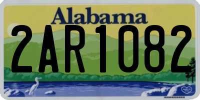 AL license plate 2AR1082