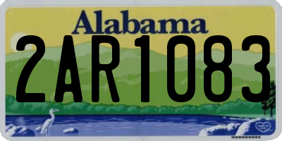 AL license plate 2AR1083
