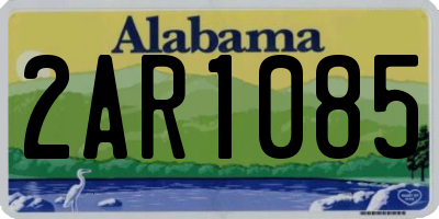 AL license plate 2AR1085