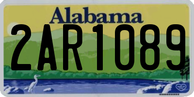 AL license plate 2AR1089