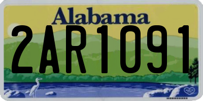 AL license plate 2AR1091
