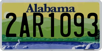 AL license plate 2AR1093