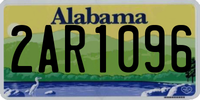 AL license plate 2AR1096