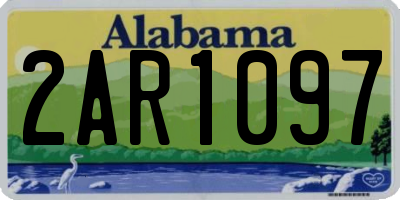 AL license plate 2AR1097