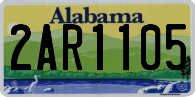 AL license plate 2AR1105