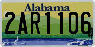 AL license plate 2AR1106