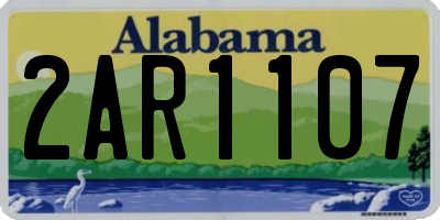 AL license plate 2AR1107