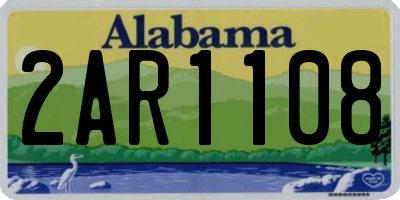 AL license plate 2AR1108