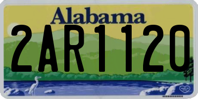 AL license plate 2AR1120