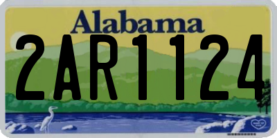 AL license plate 2AR1124