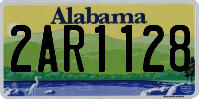 AL license plate 2AR1128