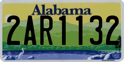 AL license plate 2AR1132