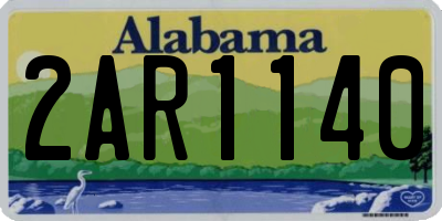 AL license plate 2AR1140