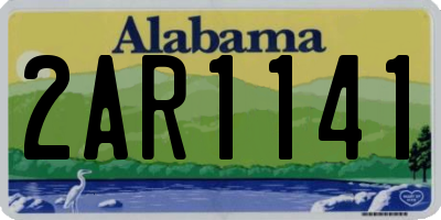 AL license plate 2AR1141