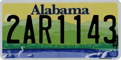 AL license plate 2AR1143