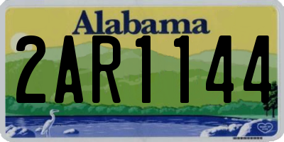 AL license plate 2AR1144