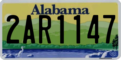AL license plate 2AR1147