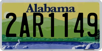AL license plate 2AR1149