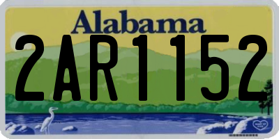 AL license plate 2AR1152