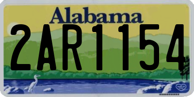 AL license plate 2AR1154