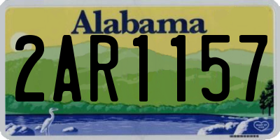 AL license plate 2AR1157