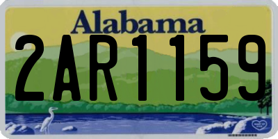 AL license plate 2AR1159