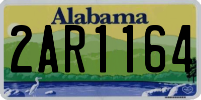 AL license plate 2AR1164