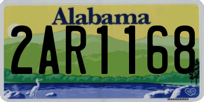 AL license plate 2AR1168