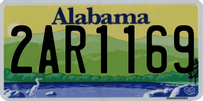 AL license plate 2AR1169