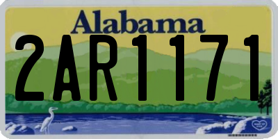 AL license plate 2AR1171