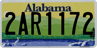 AL license plate 2AR1172