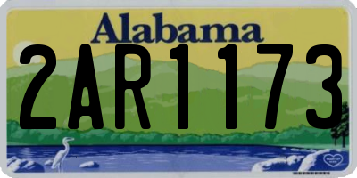 AL license plate 2AR1173