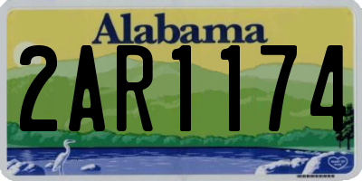 AL license plate 2AR1174
