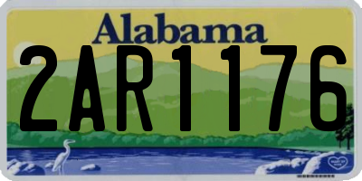 AL license plate 2AR1176