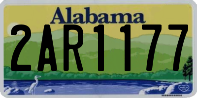 AL license plate 2AR1177