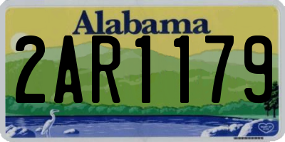 AL license plate 2AR1179