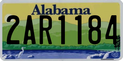 AL license plate 2AR1184